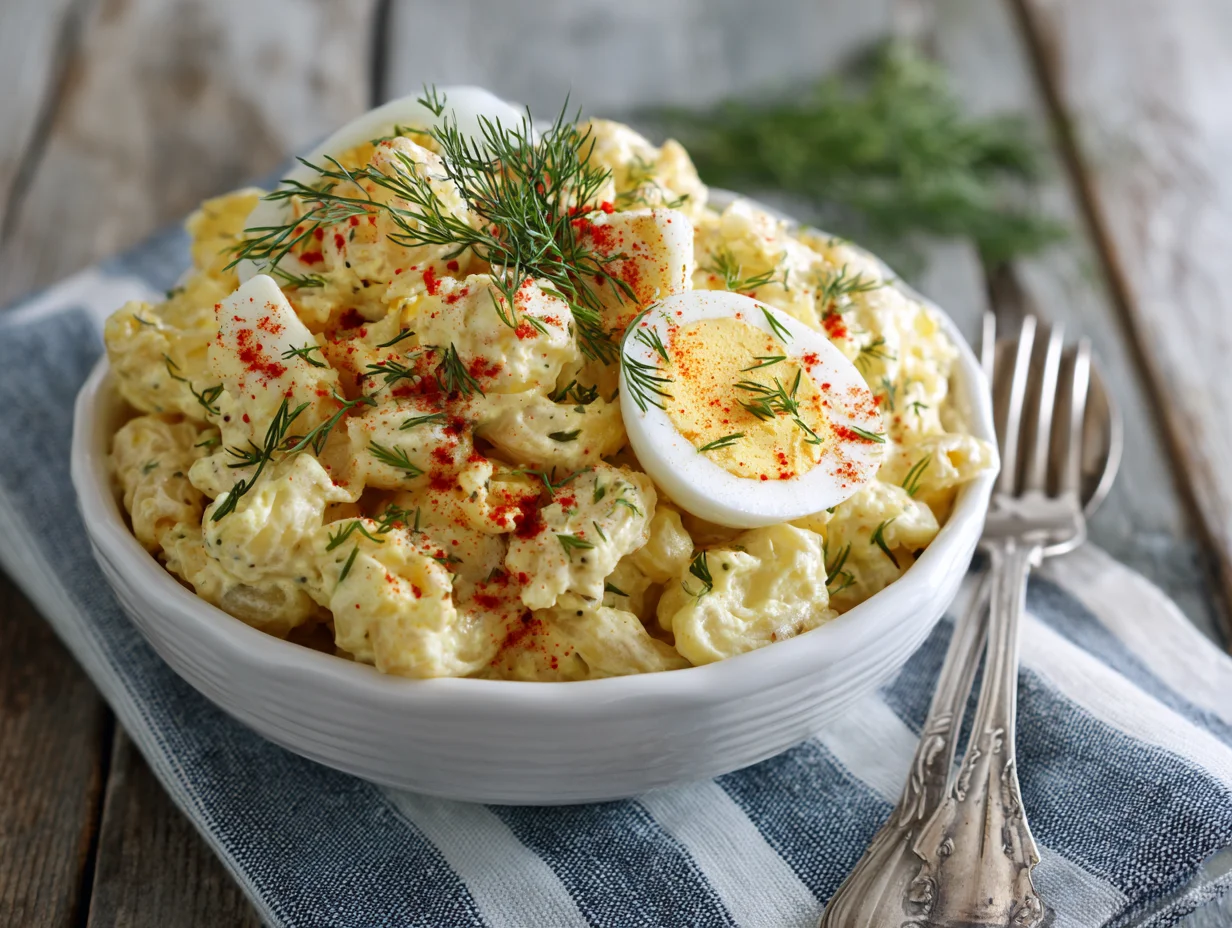 deviled egg macaroni salad