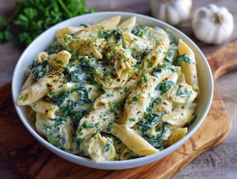 spinach artichoke pasta