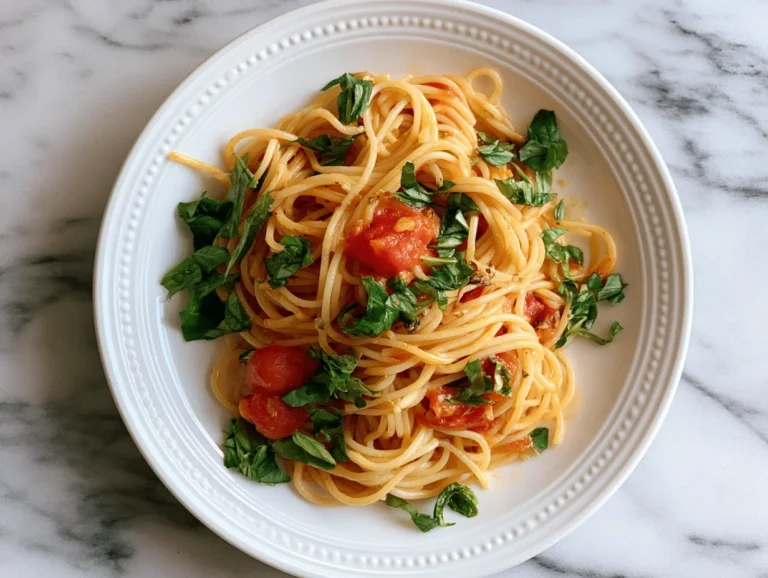 Fresh Tomato Basil Pasta Recipe
