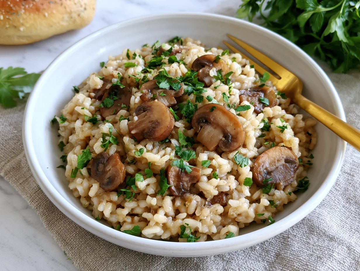Quick Mushroom Risotto Recipe