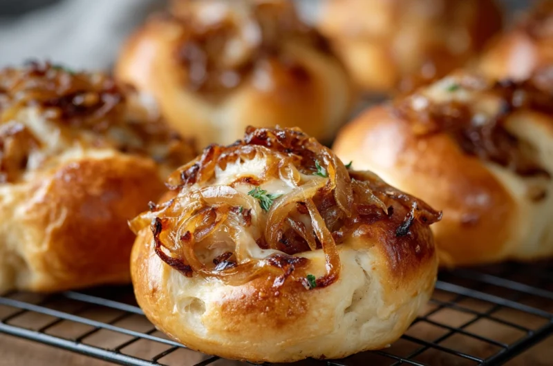 Caramelized Onion Buns Soft and Rich