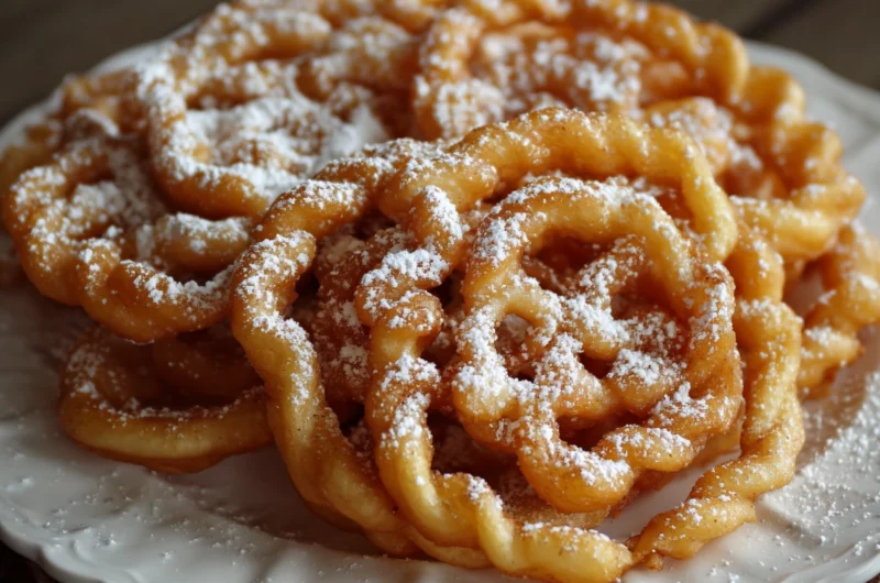 Funnel Cakes Crispy Fair Style Treat