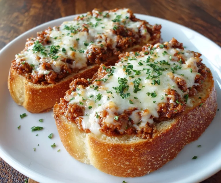 garlic bread sloppy joes recipe