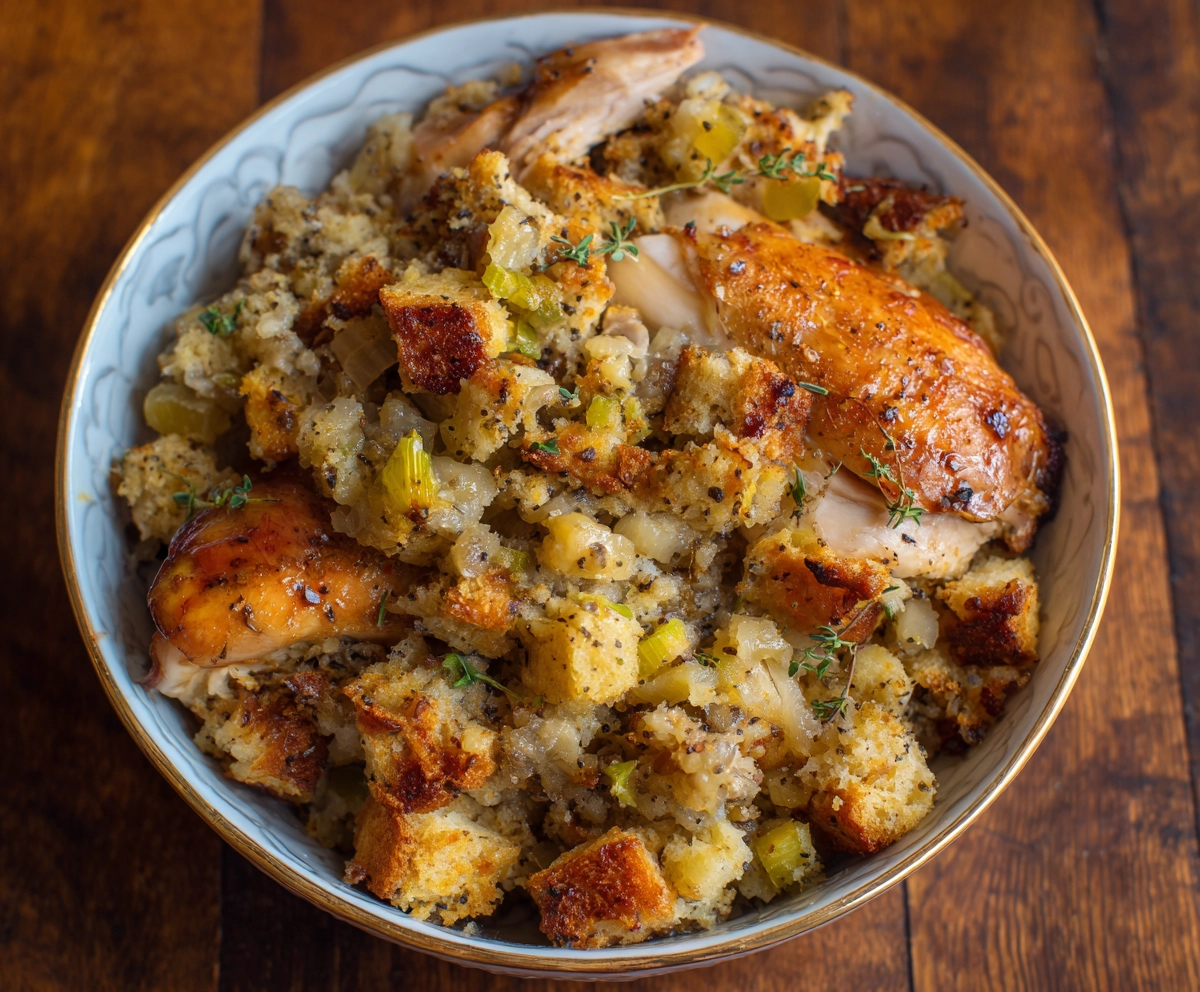 slow cooker chicken and stuffing recipe
