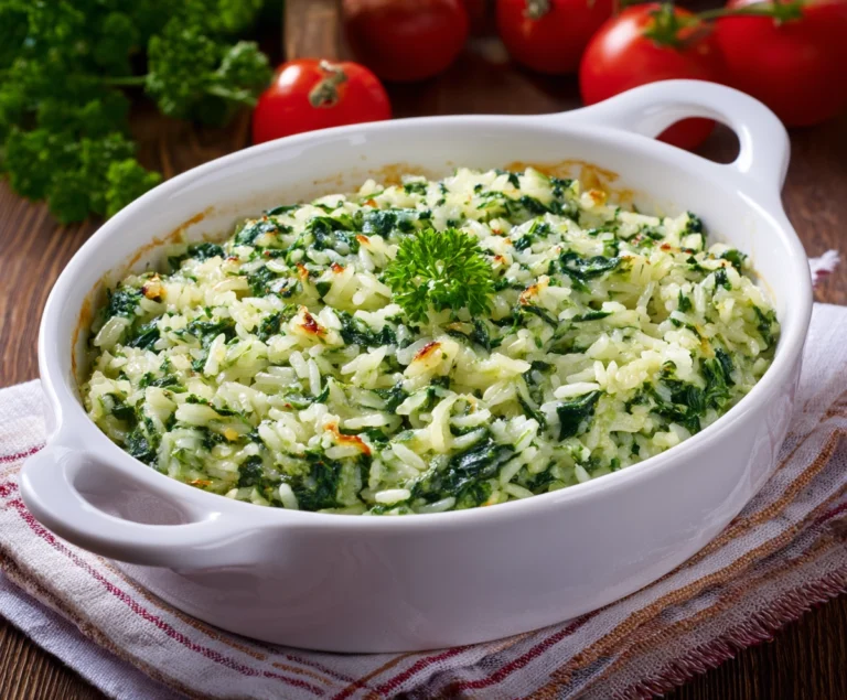 spinach rice casserole