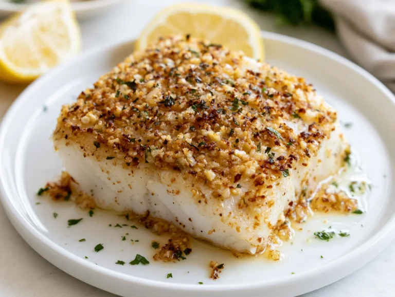 Baked Cod with Garlic Butter Recipe