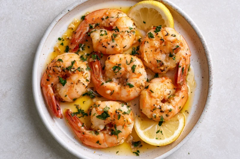 Baked Shrimp with Garlic and Lemon