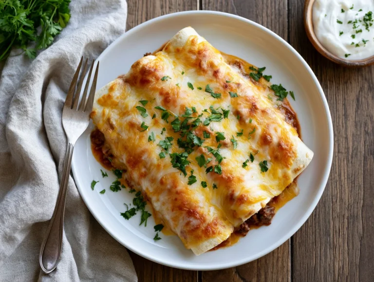 Cheesy Beef Enchilada Recipe