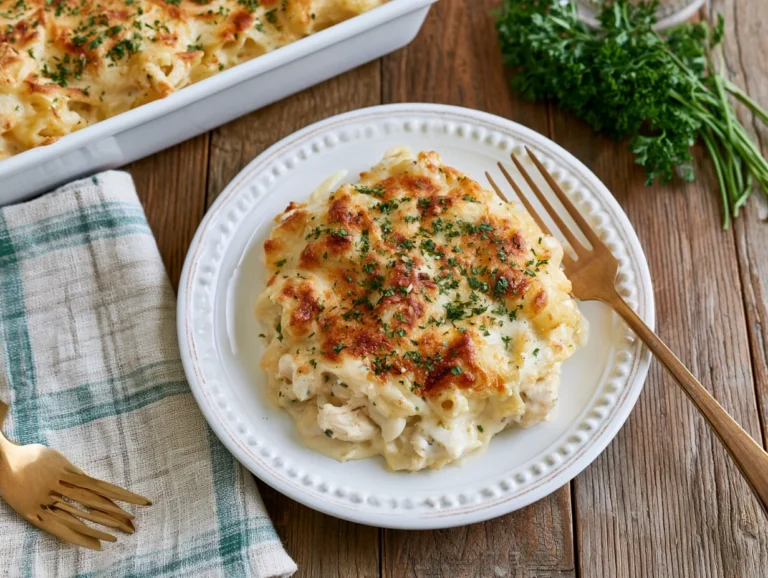 Chicken Alfredo Casserole Recipe