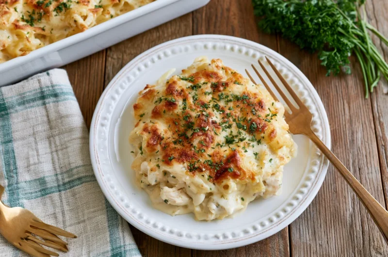 Chicken Alfredo Casserole Recipe