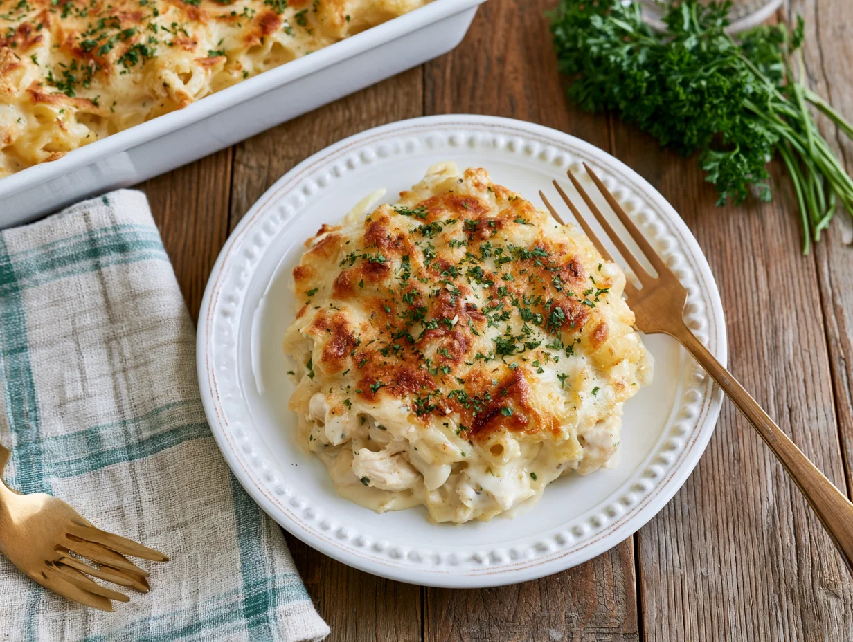 Chicken Alfredo Casserole Recipe