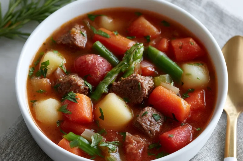 Chunky Beef Vegetable Soup Recipe
