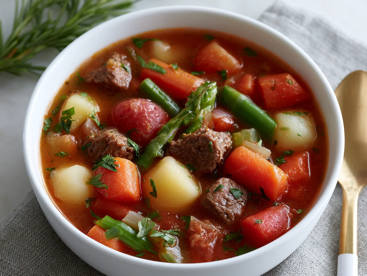 Chunky Beef Vegetable Soup Recipe