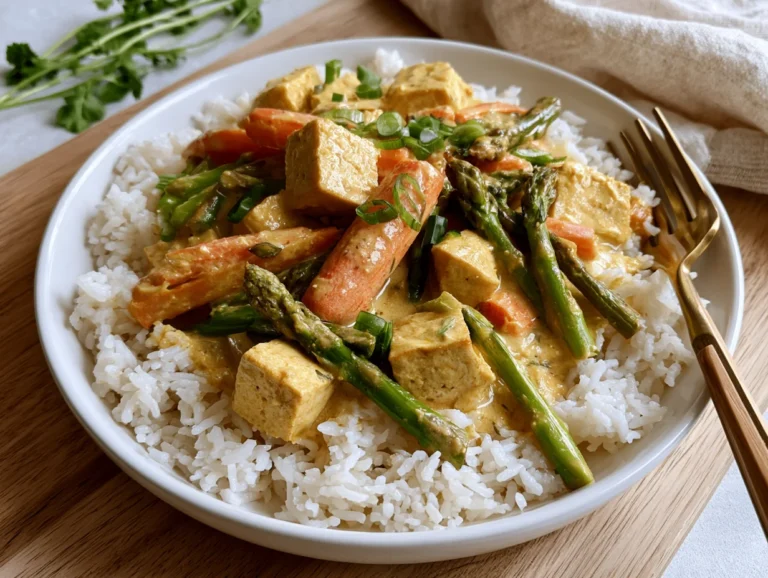 Creamy Coconut Curry with Tofu Recipe