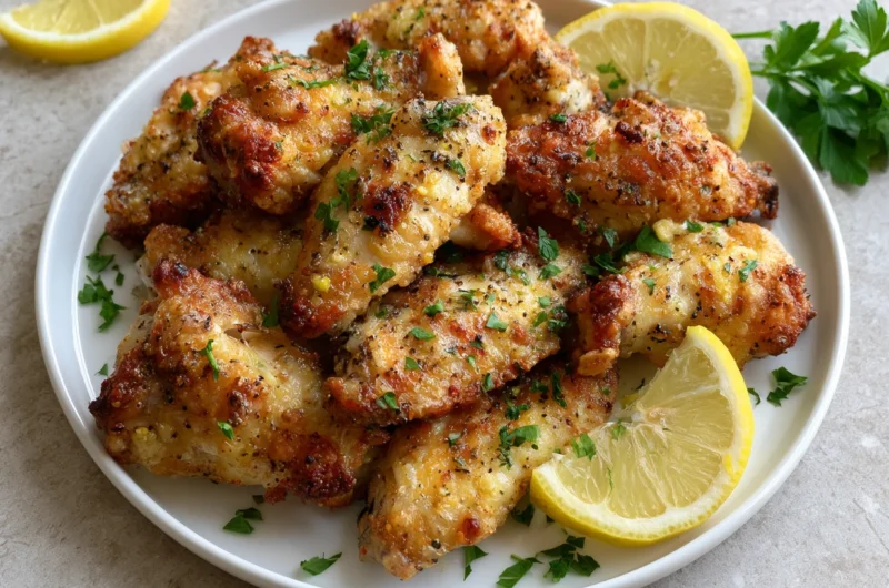 Crispy Lemon Pepper Chicken Wings Recipe