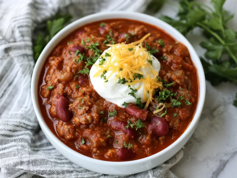Easy Crockpot Chili Recipe