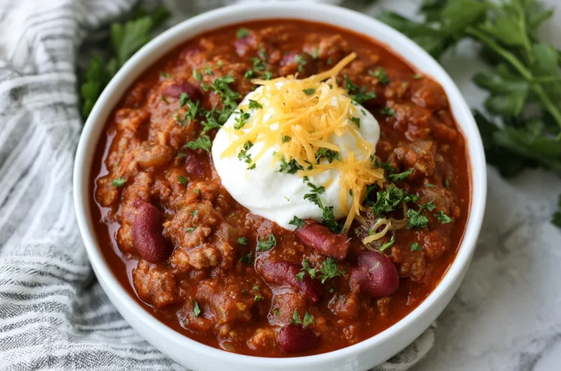 Easy Crockpot Chili Recipe