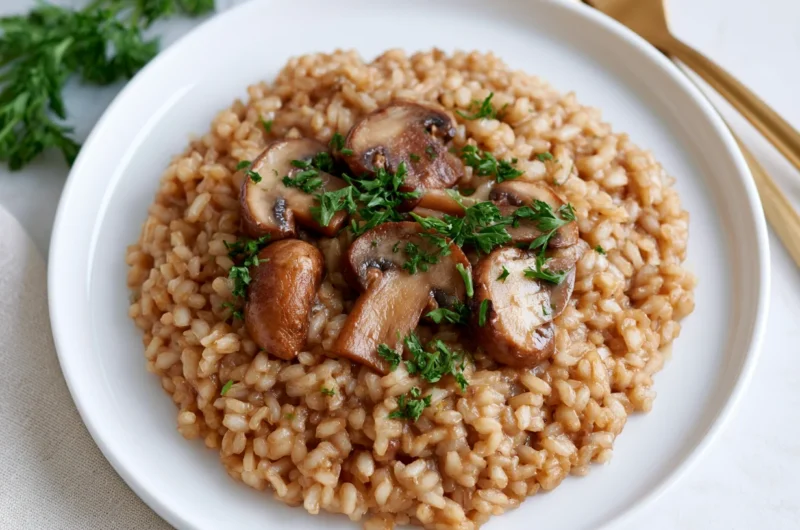 Healthy Mushroom Risotto Recipe