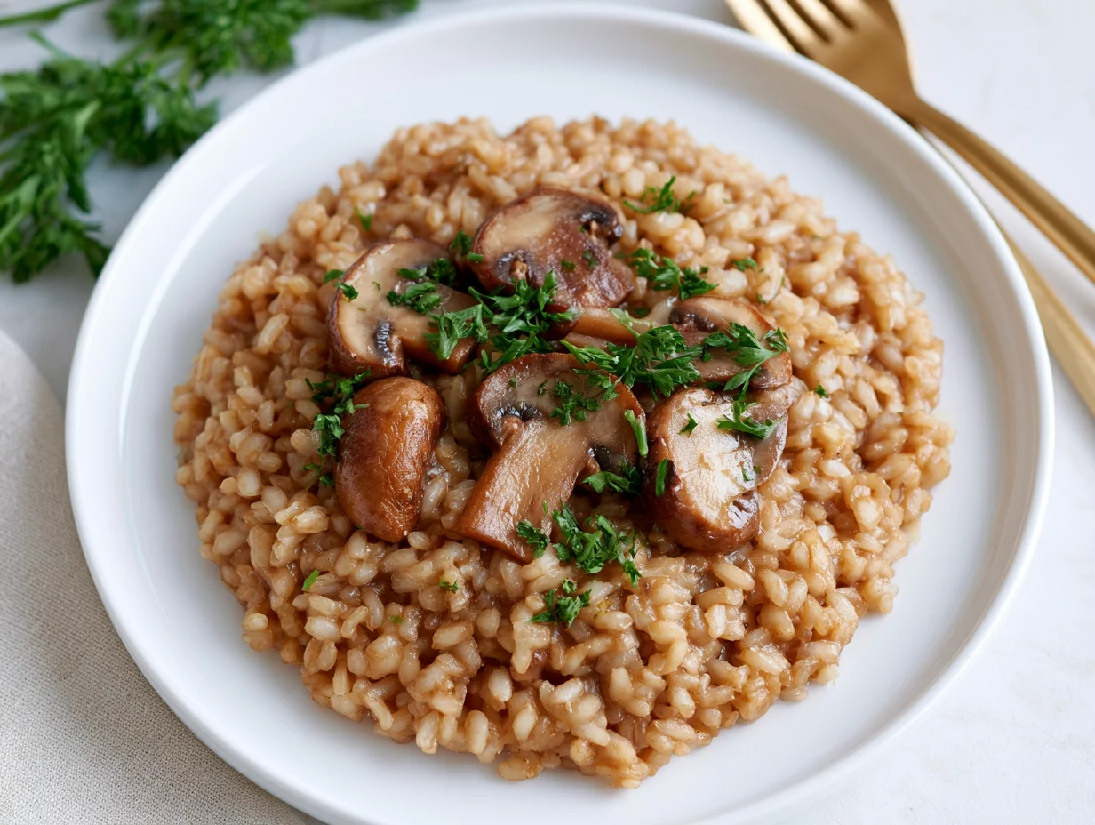 Healthy Mushroom Risotto Recipe