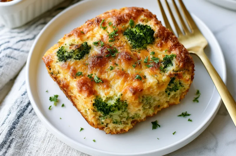 Low-Carb Broccoli and Cheddar Casserole Recipe