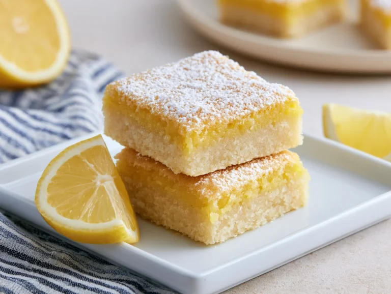 Low-Sugar Lemon Bars Recipe