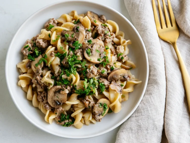 Quick Ground Beef Stroganoff Recipe
