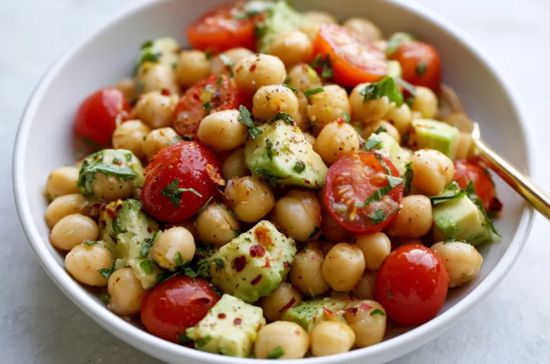Spicy Chickpea and Avocado Salad Recipe