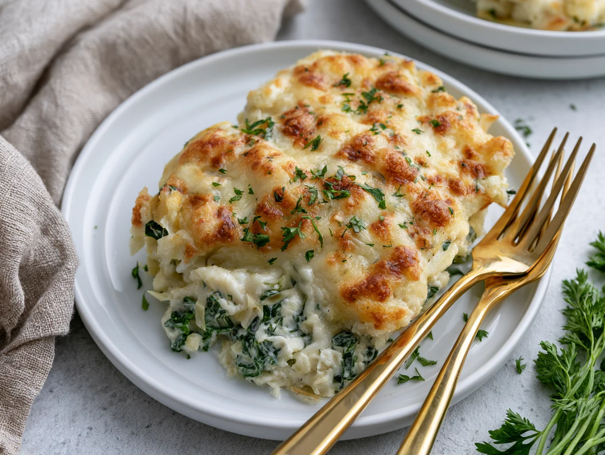 Spinach Artichoke Chicken Casserole Recipe