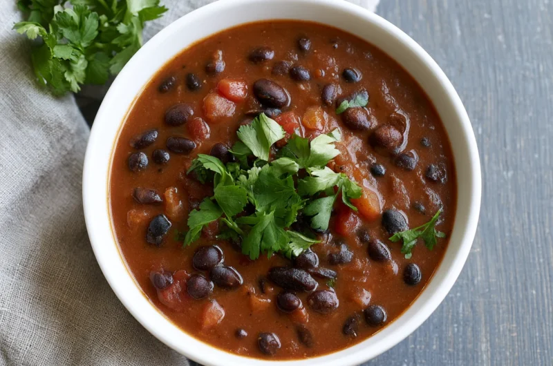 Vegan Black Bean Soup Recipe